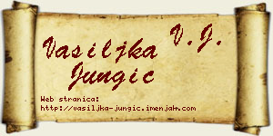 Vasiljka Jungić vizit kartica